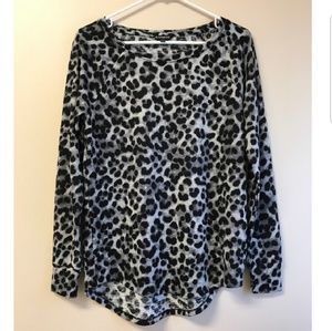 Express Snow Leopard Print Top